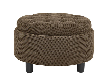 Storage Round Footstool Table Ottoman