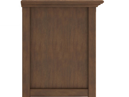 Amherst - Wide TV Media Stand - Rustic Natural Aged Brown