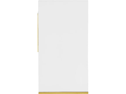 Synchrony - 2 Door Accent Cabinet With Art Deco Trim - White
