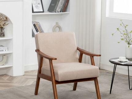 Accent Chair, Classic Mid Century Modern For Extra Seating