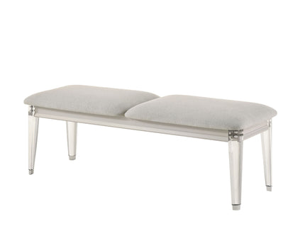 Laveda - Boucle Bench - Light Gray / White