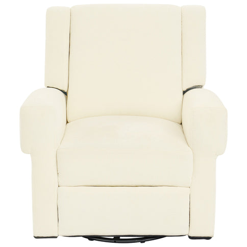 Manual Recliner Chair With Swivel Rocker Function, Dual Recline Angles