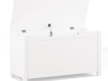 Toy Box Storage With Safety Hinged Lid