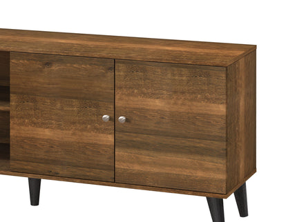 Amidon - TV Stand, With 2 Storage Shelves And 1 Cabinet