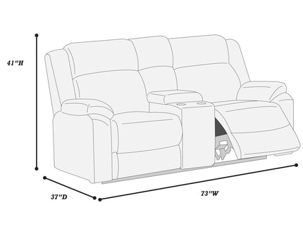 Motion Loveseat With Console