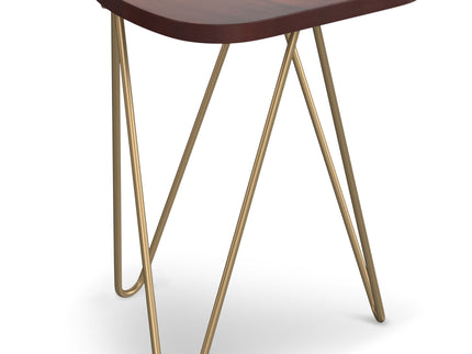 Patrice - Handcrafted Metal And Wood Accent Table