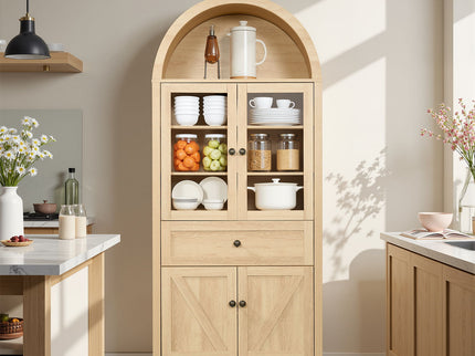 Retro Dome Cabinet With Large Storage Space