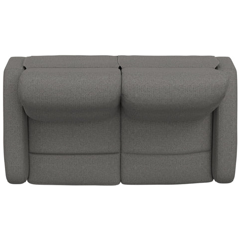 Manual Reclining Loveseat With Dual Seating Support For Living Room