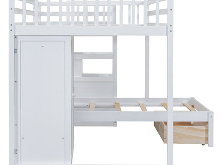 Bunk Bed With Wardrobe, Drawers