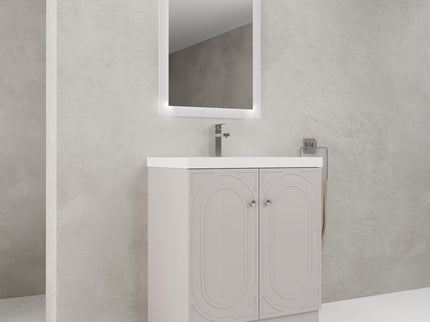 Contemporary Freestanding Bathroom Vanity With Resin Sink & Soft-Close Cabinet Doors