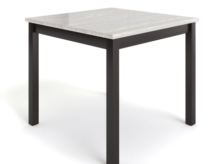 Leon - Bar Table And 4 Bar Stools - Espresso / White