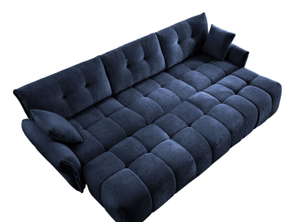 Sofa Set With Ottoman And Pillows, Textured, High Resilience Cushions