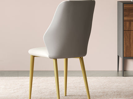 Dining Chairs (Set of 2) - Beige / Gray