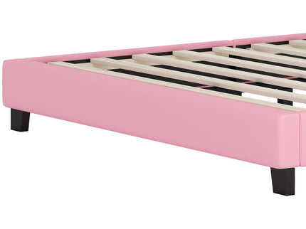 Upholstered Princess Platform Bed With Crown Headboard