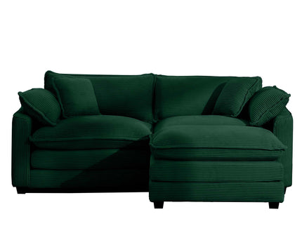 Modern Modular Cushion Sofa With Ottoman, Low Back, Deep Seating Sofa Set