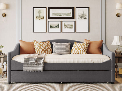 Design Upholstered Daybed With Light And Trundle