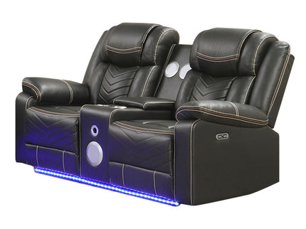Challenger - LED Power Recliner Loveseat