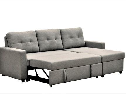 Convertible L Shaped Sectional Sleeper Sofa Bed, Saving Pull Out Couch