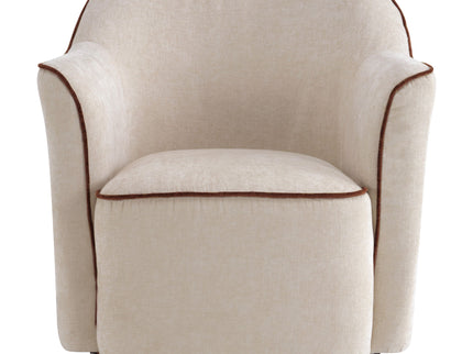 360° Swivel Accent Chair With Flared Arms