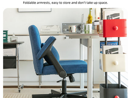 Criss Cross Armrest Office Chair With Wheels