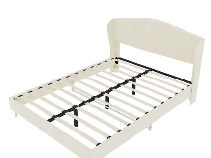 Upholstered Bed, Tufted Headboard, Comfortable Sleep