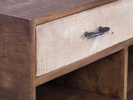 Rustic 2 Drawer Kitchen Island - Multi