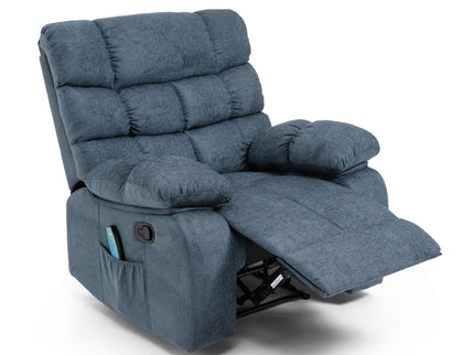 Contemporary Massage Recliner With Pillow Tufted Design - Charcoal