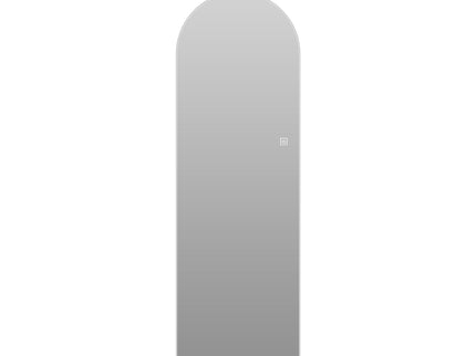 LED Full Length Wall Mirror With Symmetrical Arch Design, 3 Color Dimmable Lighting - Silver