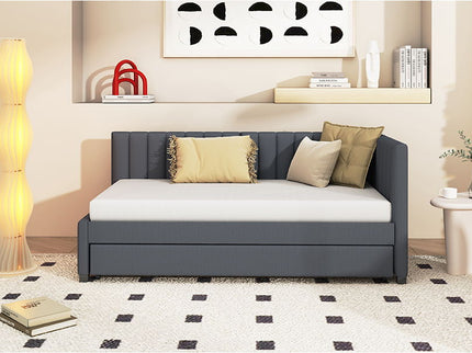 Upholstered Daybed, Sofa Bed Frame, No Box Spring Needed