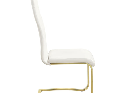 Whittingham - Dining Side Chair (Set of 4) - White / Gold