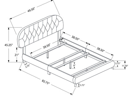 Bed Upholstered Look