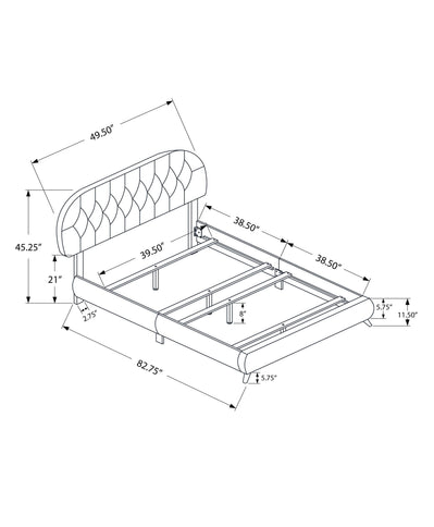 Bed Upholstered Look