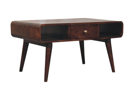 Solid Wood Curved Coffee Table