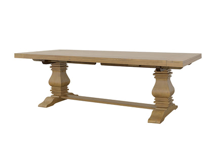 Allende - Extension Dining Table With Double Pedestal Base - Honey