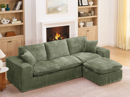 Sectional Sofa With Moveable Ottoman