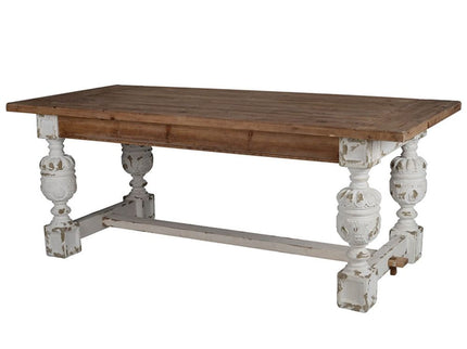 Alcott - Dining Table - Brown / Antique White