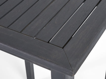 Outdoor Minimalist Acacia Wood Rectangle Bar Table