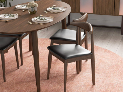 Destiny - Dining Chairs (Set of 2) - Black / Dark Brown