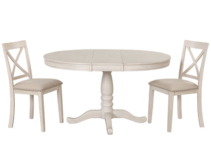 Modern Dining Table Set For 4, Round Table And 4 Kitchen Room Chairs, 5 Piece Kitchen Table Set For Dining Room, Dinette, Breakfast Nook