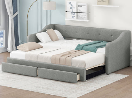 Upholstered Daybed With 2 Drawers
