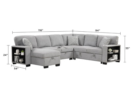 Cairo - Sectional With Pullout Sleeper