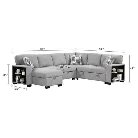 Cairo - Sectional With Pullout Sleeper