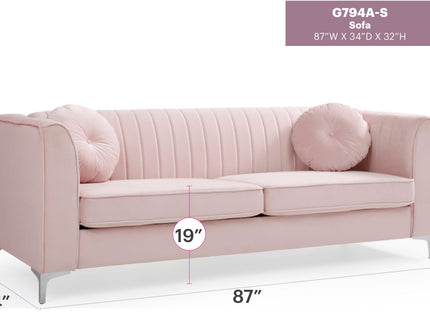 Delray - Micro Suede Sofa