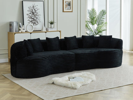 Sectional Sofa, Oversized 4 Seater With Deep Seat Design