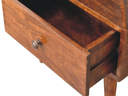 Dome Bedside Table - Brown