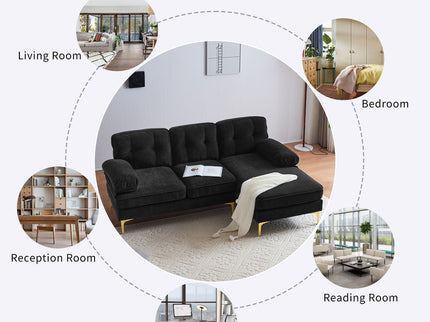 Modern L Shaped Sectional Sofa For Living Room