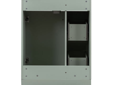 Transitional Style Bathroom Vanity Cabinet With Ceramic Sink