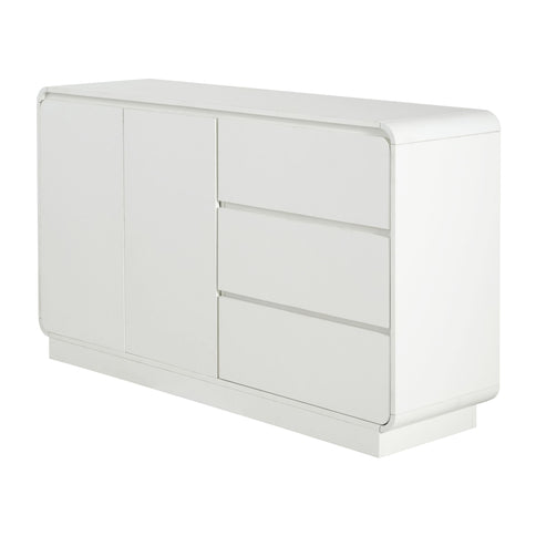 Sideboard, Wide Storage With 2 Doors And 3 Drawers
