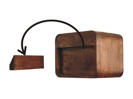 Curve Upper Slot Floating Nightstand