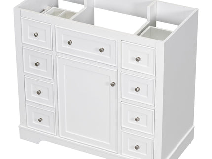 Modern Bathroom Vanity Base Only With 1 Cabinet And 6 Drawers